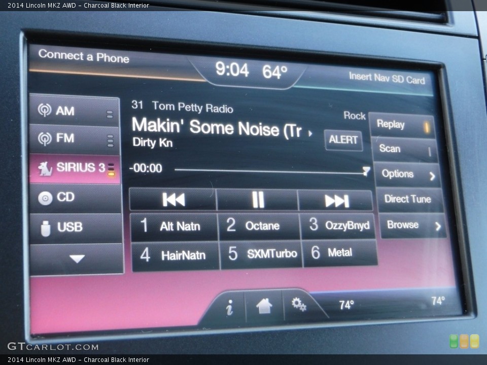 Charcoal Black Interior Audio System for the 2014 Lincoln MKZ AWD #142250484