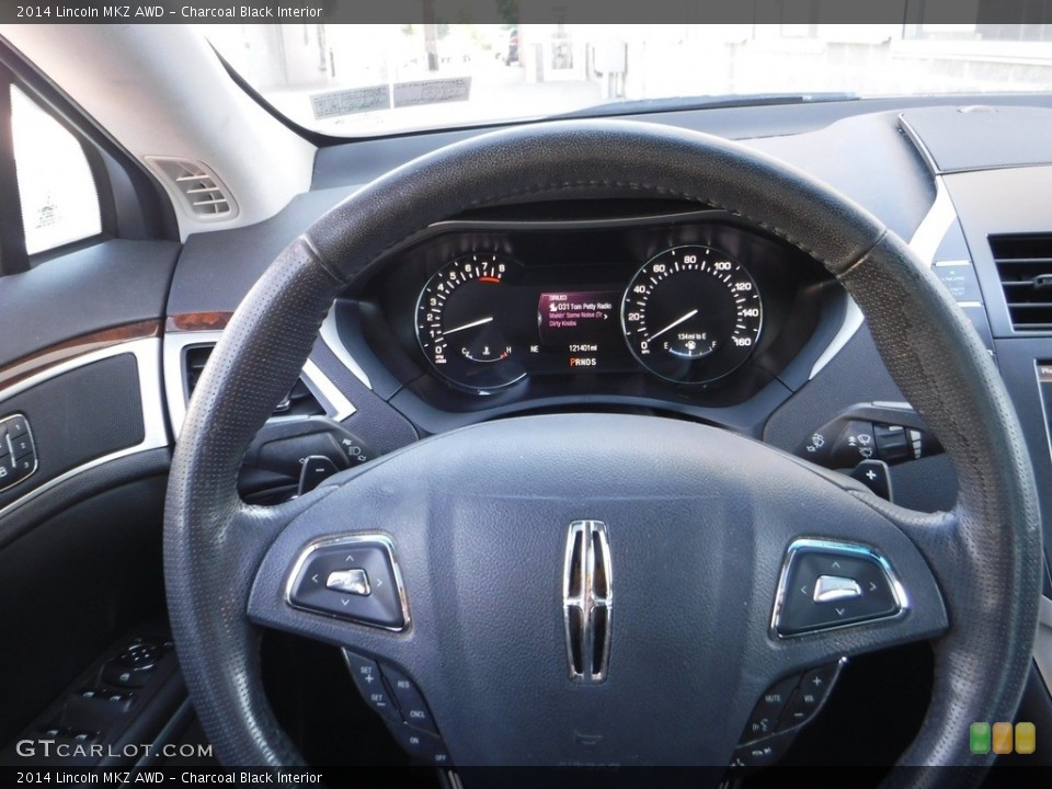 Charcoal Black Interior Steering Wheel for the 2014 Lincoln MKZ AWD #142250506