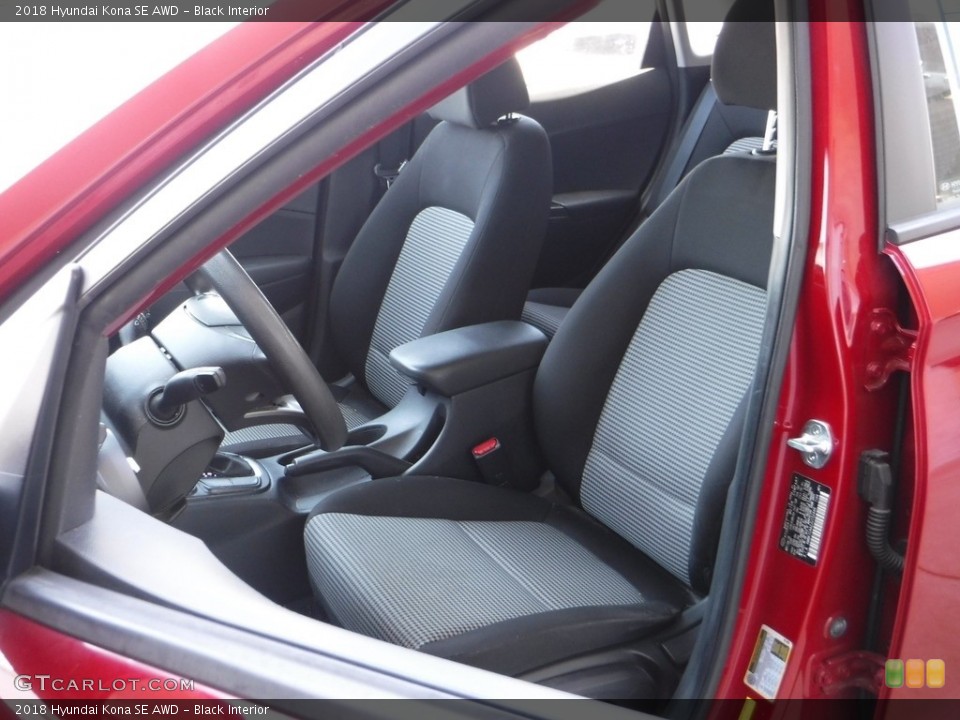 Black Interior Front Seat for the 2018 Hyundai Kona SE AWD #142250839