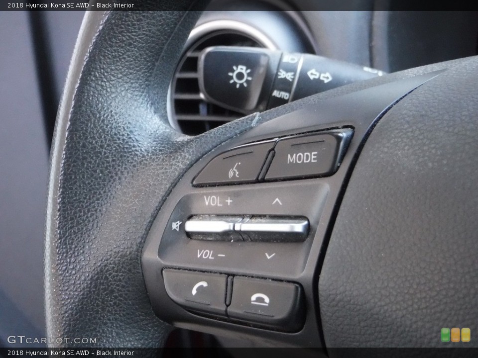 Black Interior Steering Wheel for the 2018 Hyundai Kona SE AWD #142250893