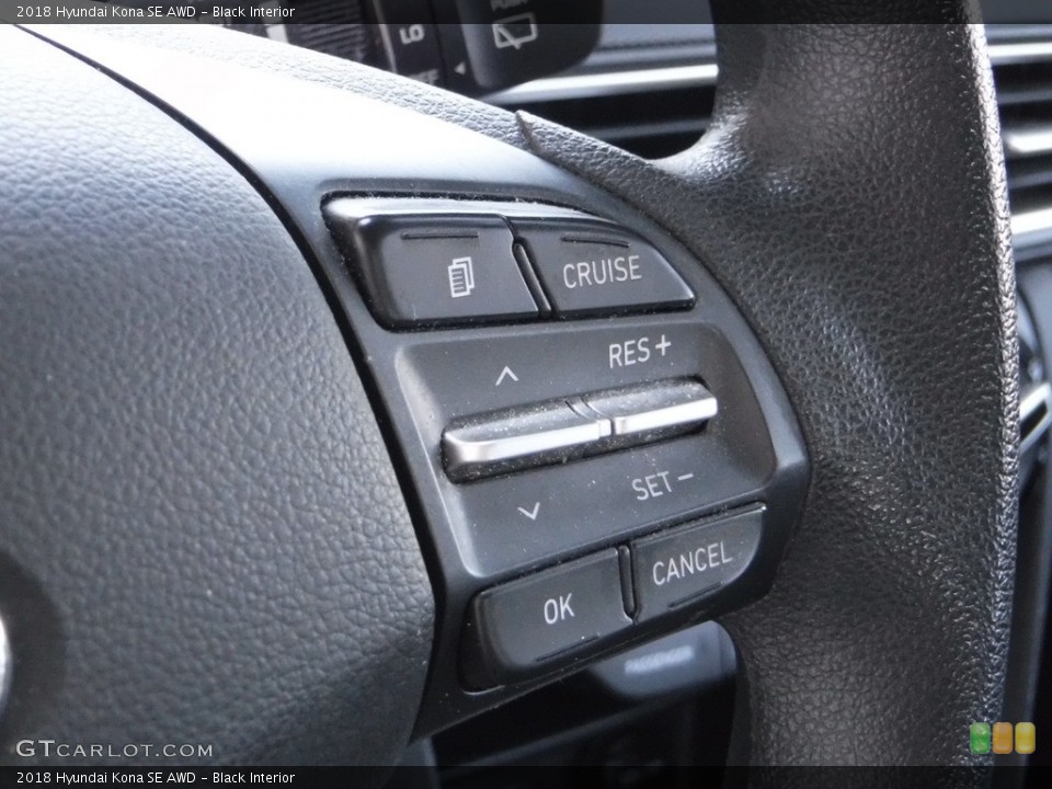 Black Interior Steering Wheel for the 2018 Hyundai Kona SE AWD #142250902