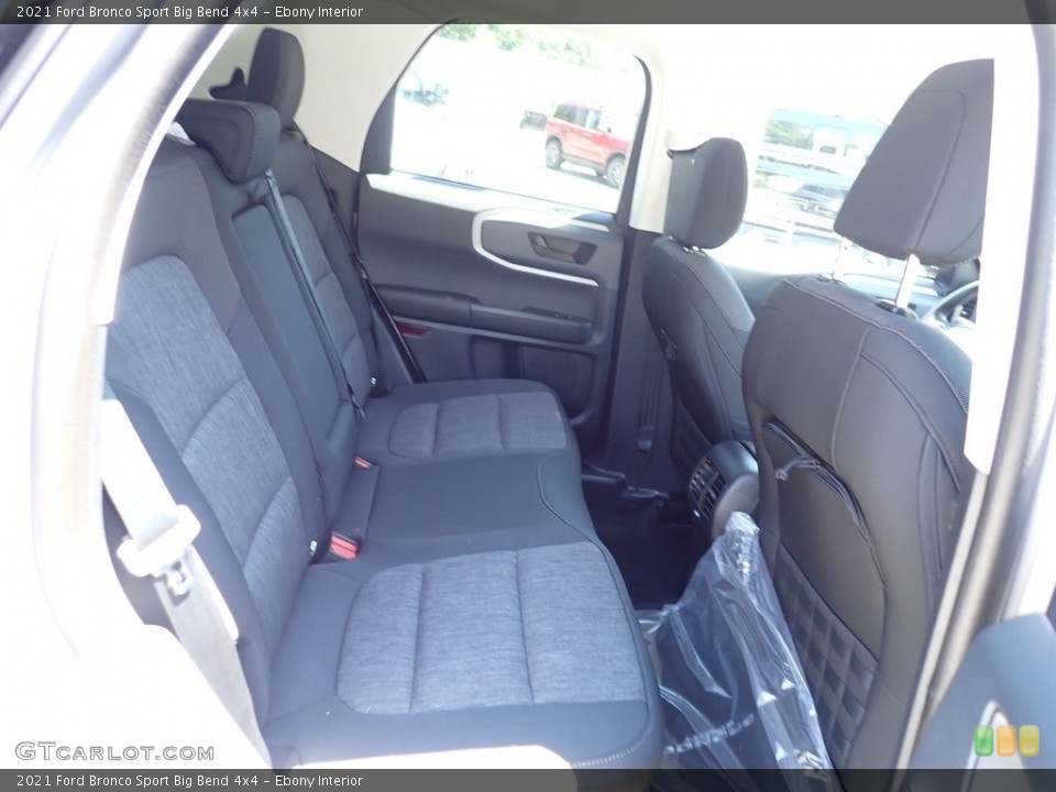 Ebony Interior Rear Seat for the 2021 Ford Bronco Sport Big Bend 4x4 #142251926