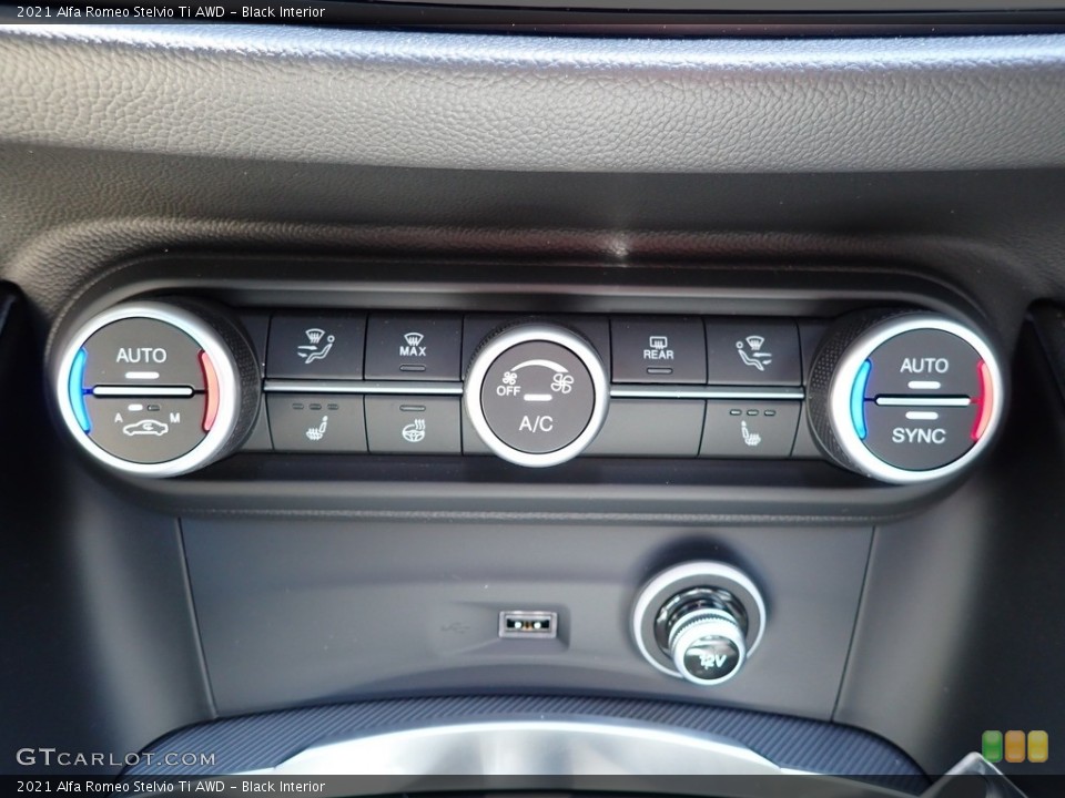 Black Interior Controls for the 2021 Alfa Romeo Stelvio Ti AWD #142252529