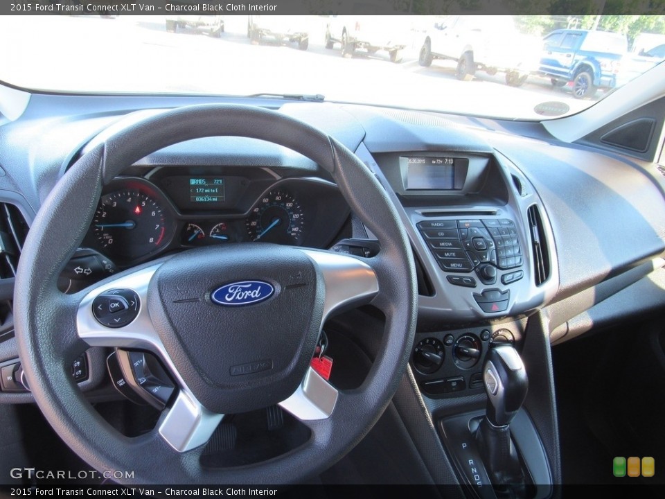 Charcoal Black Cloth Interior Dashboard for the 2015 Ford Transit Connect XLT Van #142254203