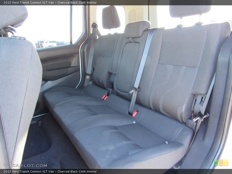 Charcoal Black Cloth Interior Rear Seat for the 2015 Ford Transit Connect XLT Van #142254299