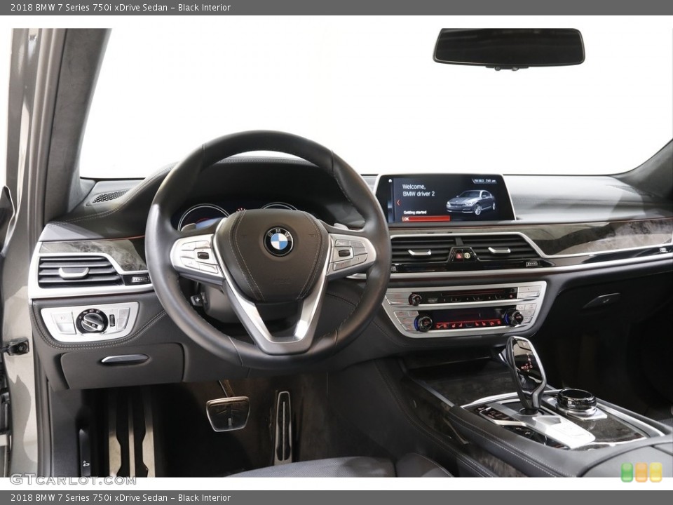 Black Interior Dashboard for the 2018 BMW 7 Series 750i xDrive Sedan #142255688