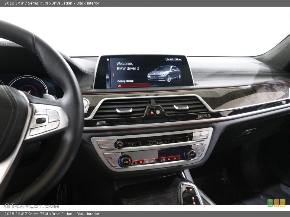 Black Interior Controls for the 2018 BMW 7 Series 750i xDrive Sedan #142255748