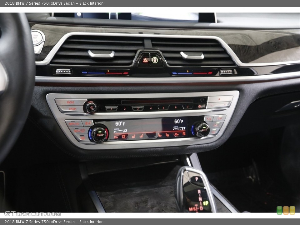 Black Interior Controls for the 2018 BMW 7 Series 750i xDrive Sedan #142255856