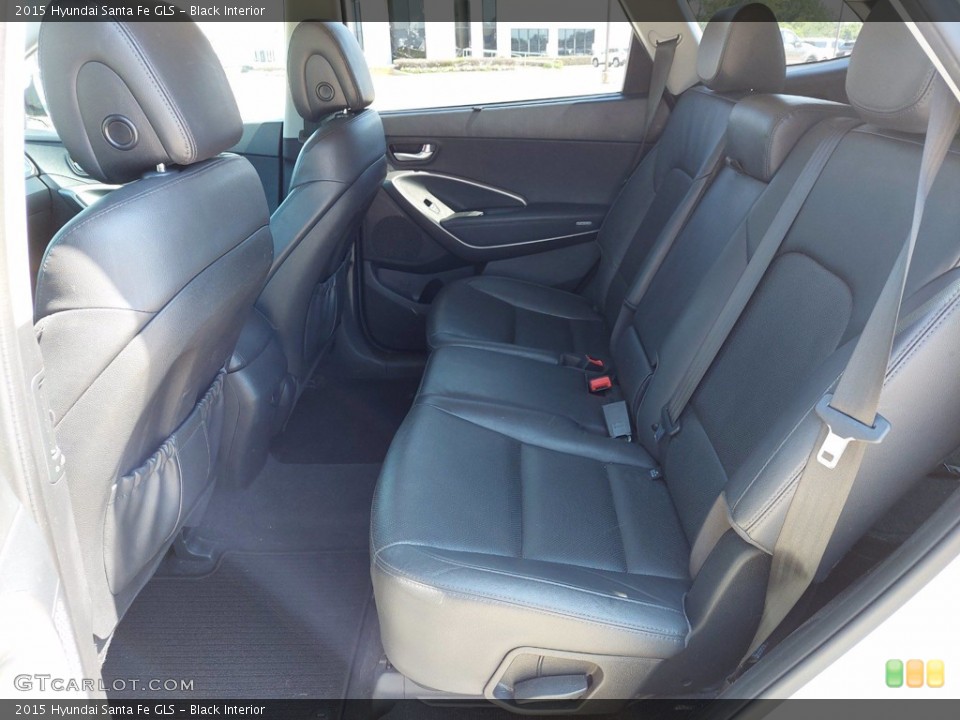 Black Interior Rear Seat for the 2015 Hyundai Santa Fe GLS #142258817