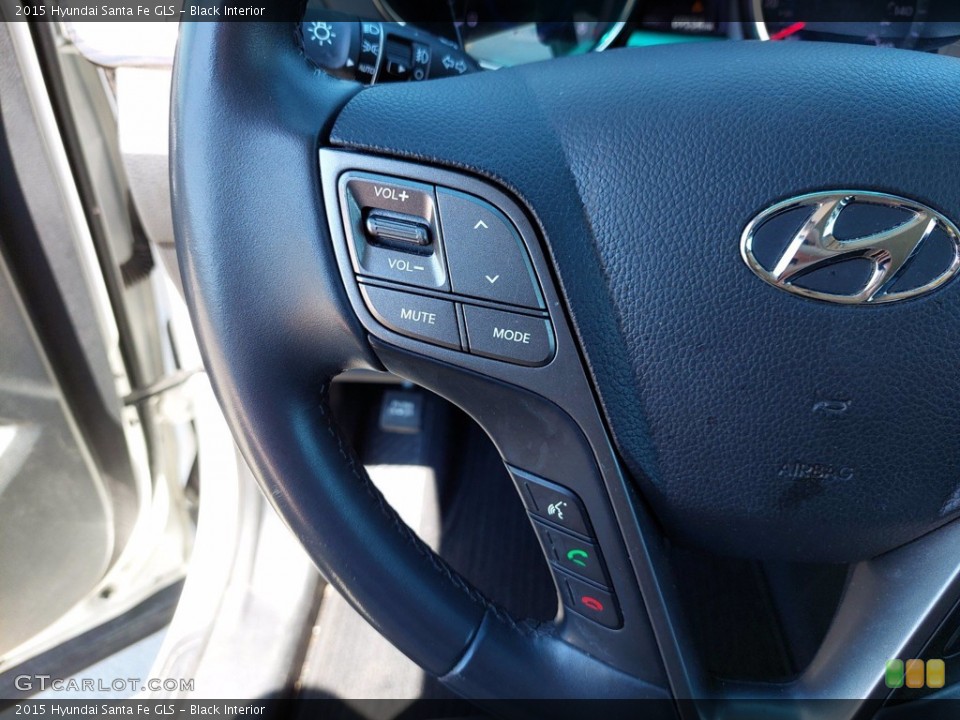 Black Interior Steering Wheel for the 2015 Hyundai Santa Fe GLS #142258907