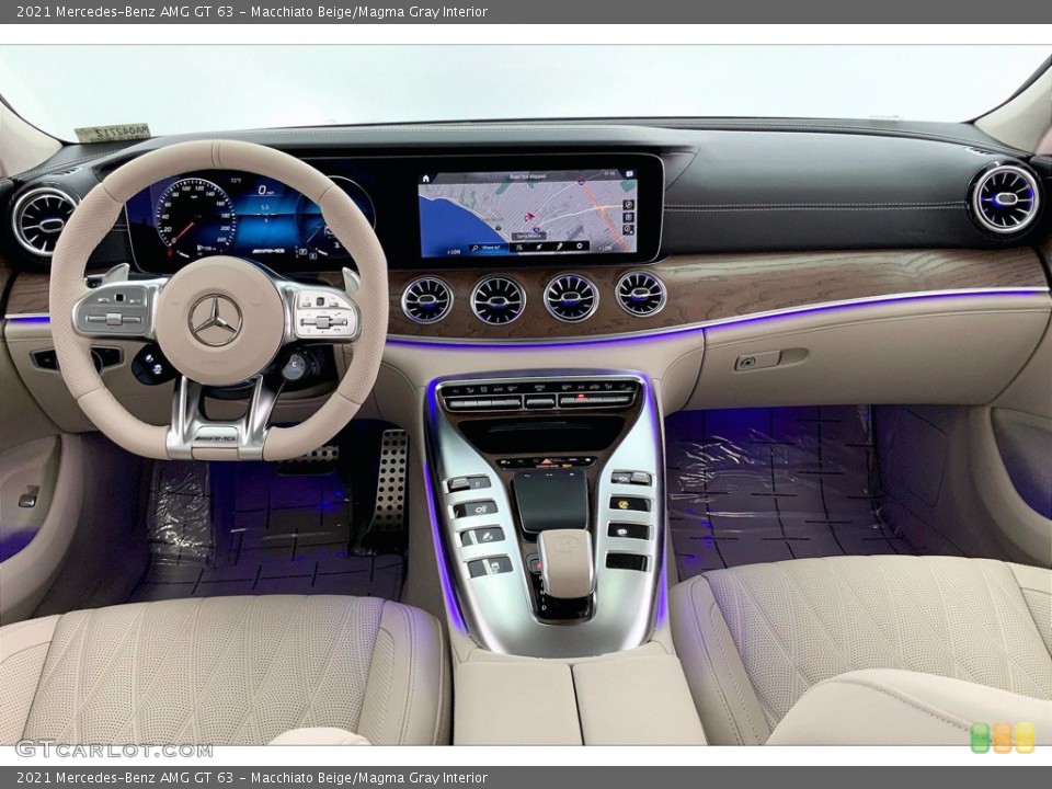 Macchiato Beige/Magma Gray Interior Dashboard for the 2021 Mercedes-Benz AMG GT 63 #142259894