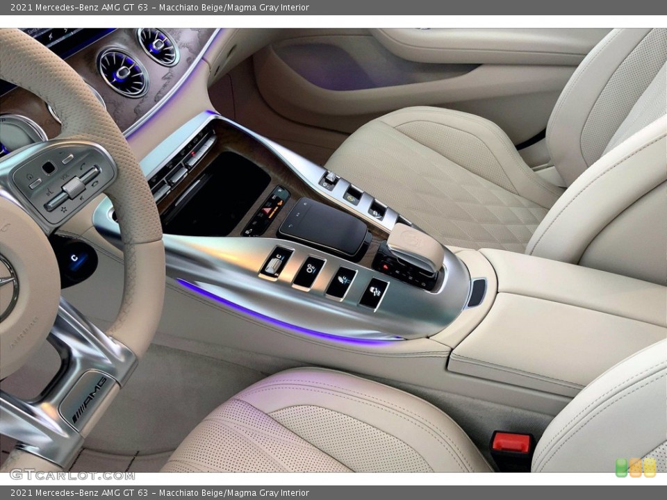 Macchiato Beige/Magma Gray Interior Controls for the 2021 Mercedes-Benz AMG GT 63 #142259941
