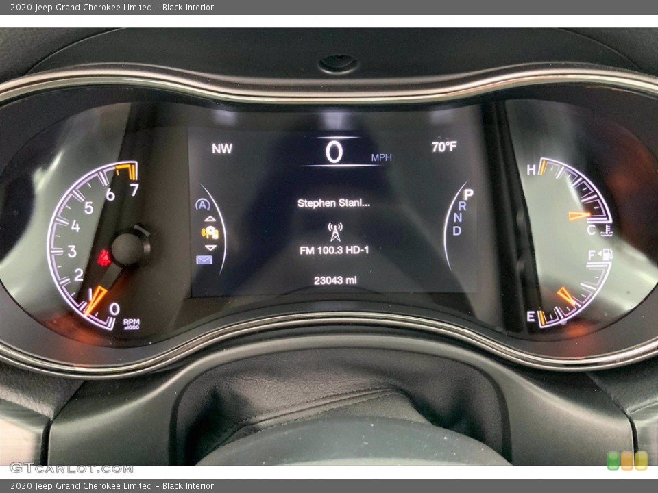 Black Interior Gauges for the 2020 Jeep Grand Cherokee Limited #142259962