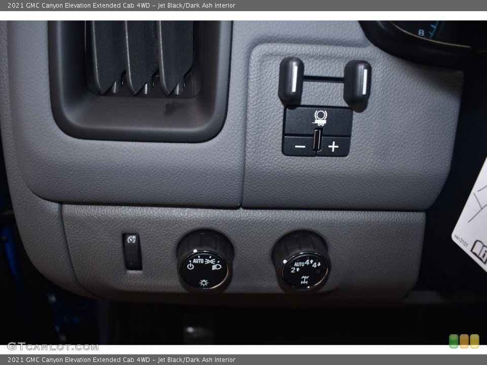 Jet Black/Dark Ash Interior Controls for the 2021 GMC Canyon Elevation Extended Cab 4WD #142260002