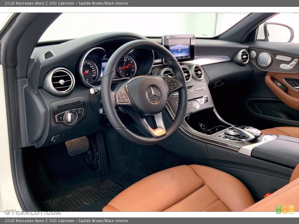 Saddle Brown/Black Interior Prime Interior for the 2018 Mercedes-Benz C 300 Cabriolet #142264783