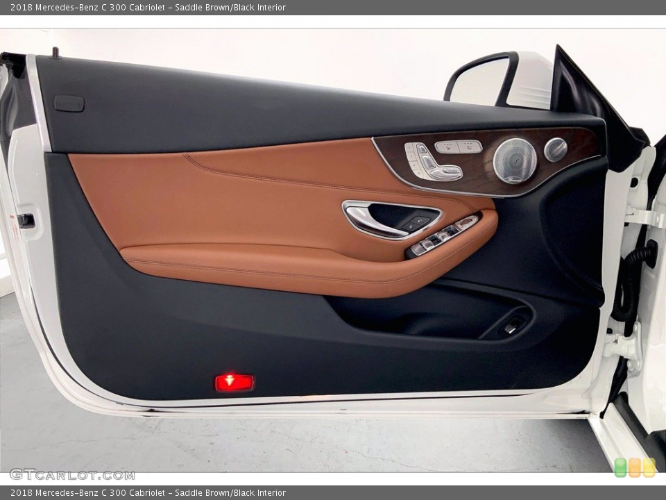 Saddle Brown/Black Interior Door Panel for the 2018 Mercedes-Benz C 300 Cabriolet #142265134