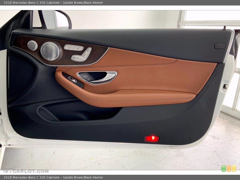 Saddle Brown/Black Interior Door Panel for the 2018 Mercedes-Benz C 300 Cabriolet #142265161