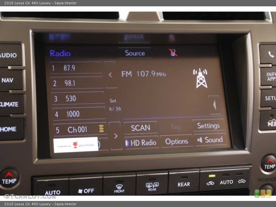 Sepia Interior Audio System for the 2016 Lexus GX 460 Luxury #142267429