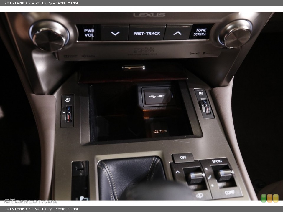 Sepia Interior Controls for the 2016 Lexus GX 460 Luxury #142267525