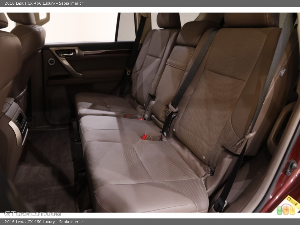 Sepia Interior Rear Seat for the 2016 Lexus GX 460 Luxury #142267591