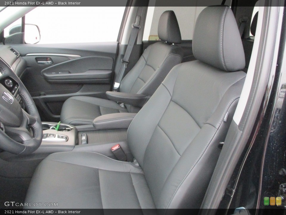 Black Interior Front Seat for the 2021 Honda Pilot EX-L AWD #142267801
