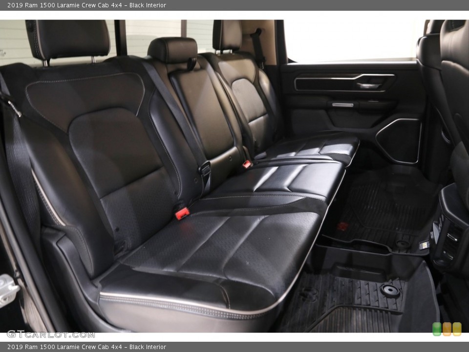 Black Interior Rear Seat for the 2019 Ram 1500 Laramie Crew Cab 4x4 #142268254