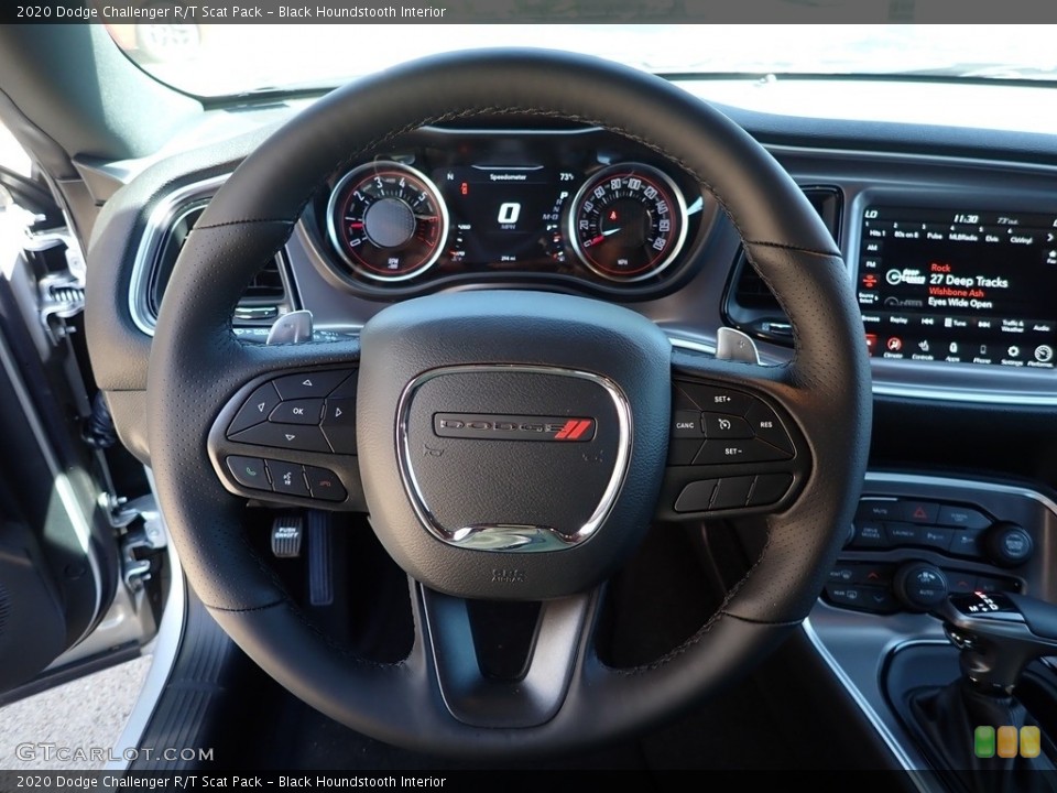 Black Houndstooth Interior Steering Wheel for the 2020 Dodge Challenger R/T Scat Pack #142268632