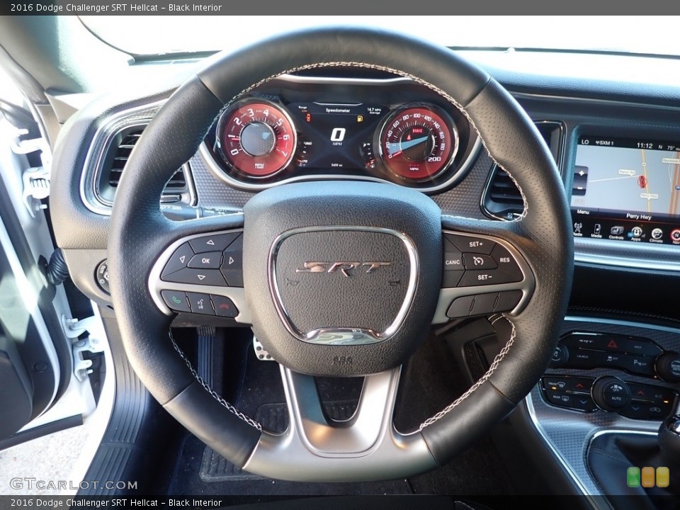Black Interior Steering Wheel for the 2016 Dodge Challenger SRT Hellcat #142269034
