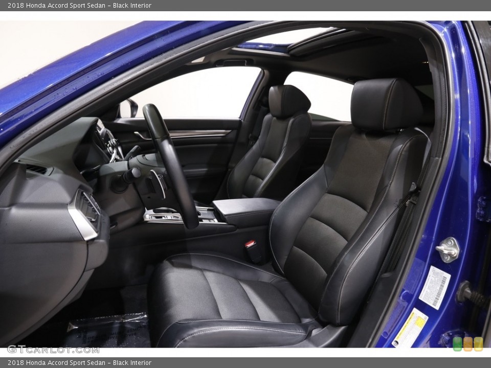 Black Interior Front Seat for the 2018 Honda Accord Sport Sedan #142269292