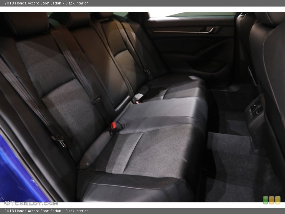 Black Interior Rear Seat for the 2018 Honda Accord Sport Sedan #142269541