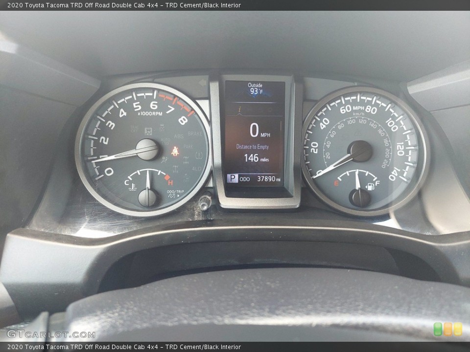 TRD Cement/Black Interior Gauges for the 2020 Toyota Tacoma TRD Off Road Double Cab 4x4 #142270087