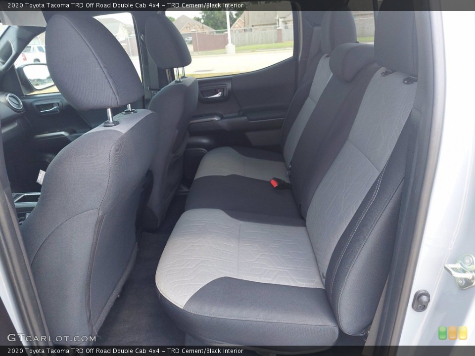 TRD Cement/Black Interior Rear Seat for the 2020 Toyota Tacoma TRD Off Road Double Cab 4x4 #142270141