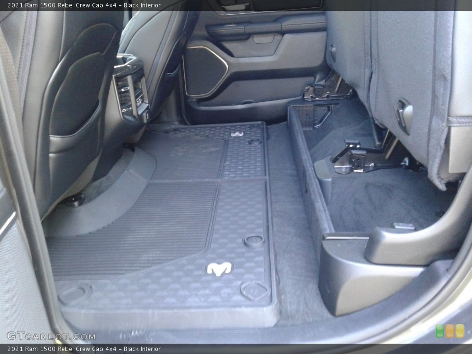 Black Interior Rear Seat for the 2021 Ram 1500 Rebel Crew Cab 4x4 #142270273