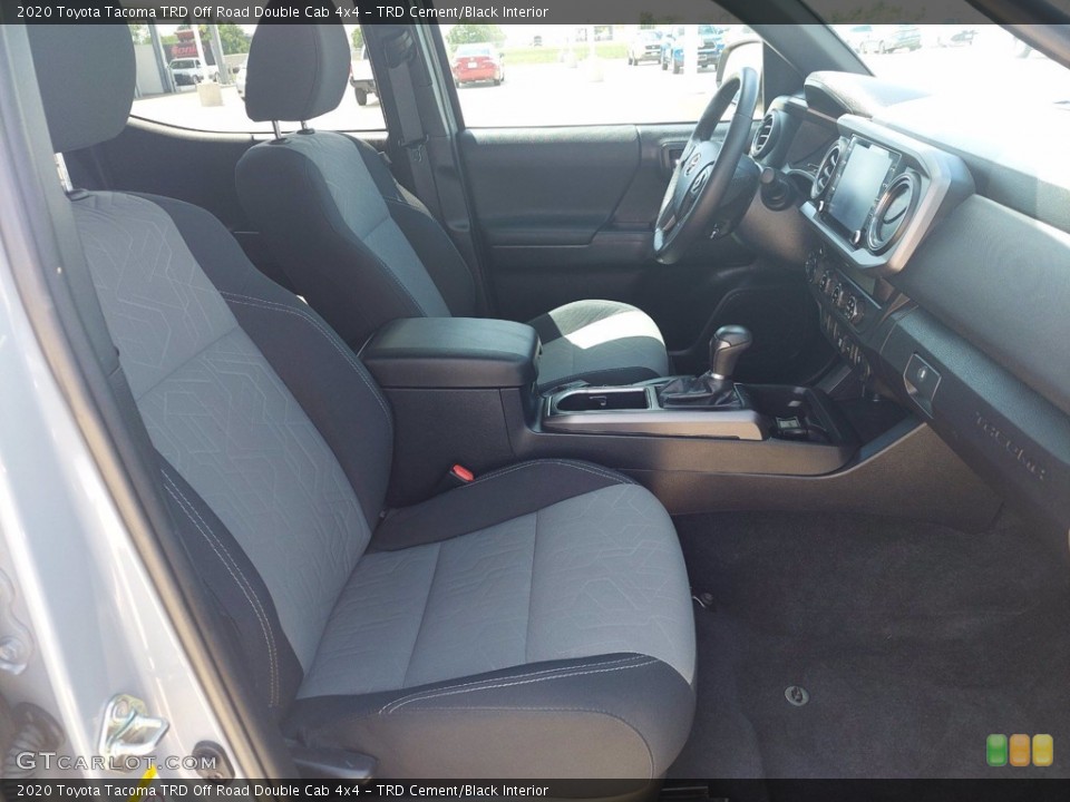 TRD Cement/Black Interior Front Seat for the 2020 Toyota Tacoma TRD Off Road Double Cab 4x4 #142270300