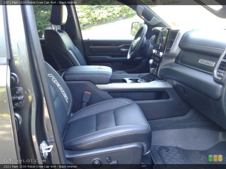 Black Interior Front Seat for the 2021 Ram 1500 Rebel Crew Cab 4x4 #142270390