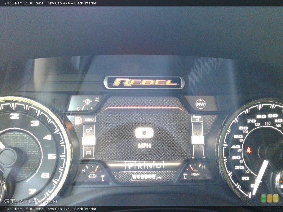 Black Interior Gauges for the 2021 Ram 1500 Rebel Crew Cab 4x4 #142270477