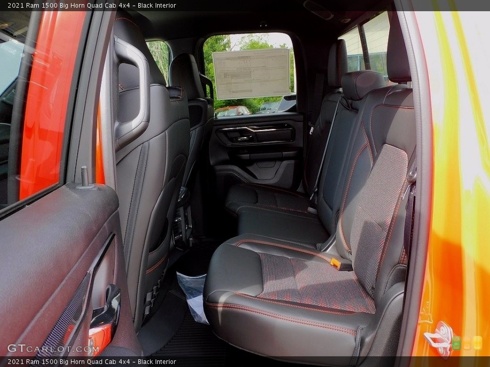 Black Interior Rear Seat for the 2021 Ram 1500 Big Horn Quad Cab 4x4 #142271092