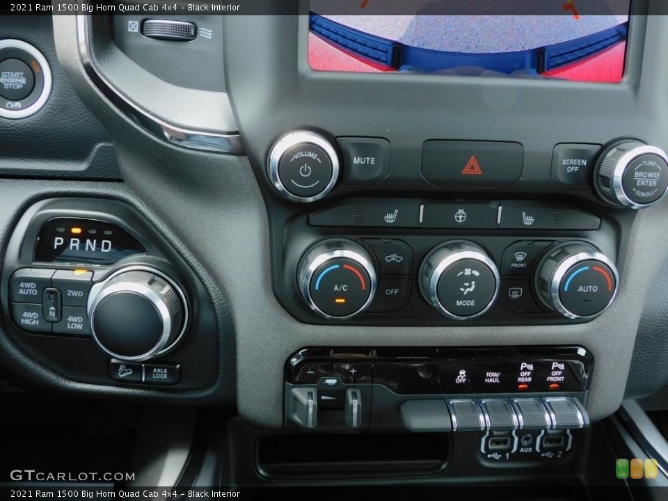 Black Interior Controls for the 2021 Ram 1500 Big Horn Quad Cab 4x4 #142271215