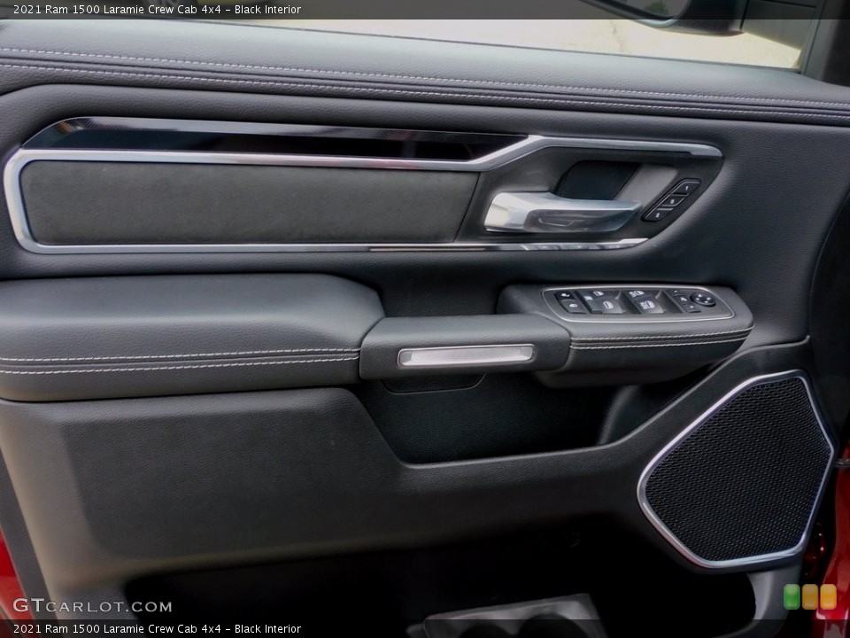 Black Interior Door Panel for the 2021 Ram 1500 Laramie Crew Cab 4x4 #142273423