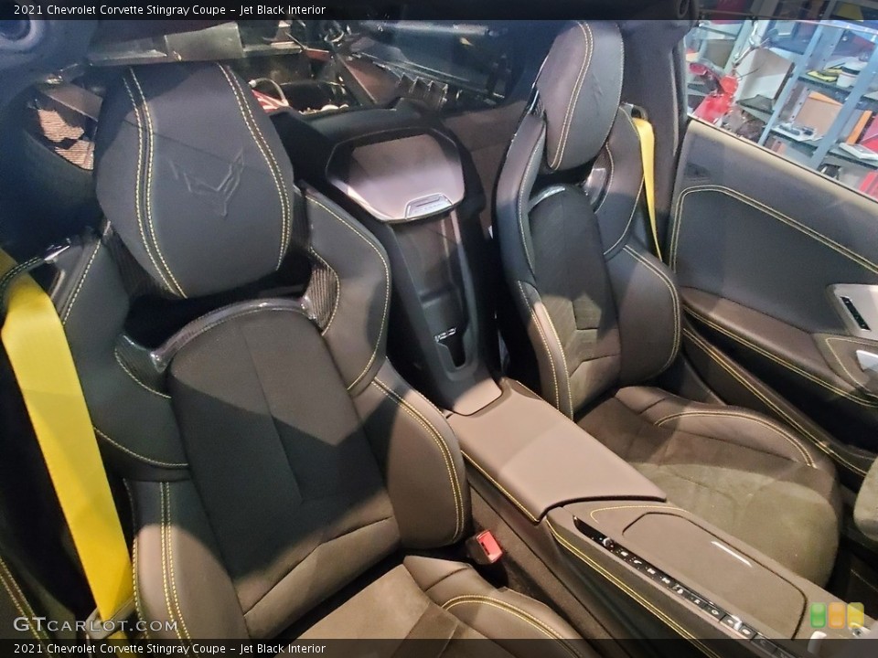 Jet Black Interior Front Seat for the 2021 Chevrolet Corvette Stingray Coupe #142274407