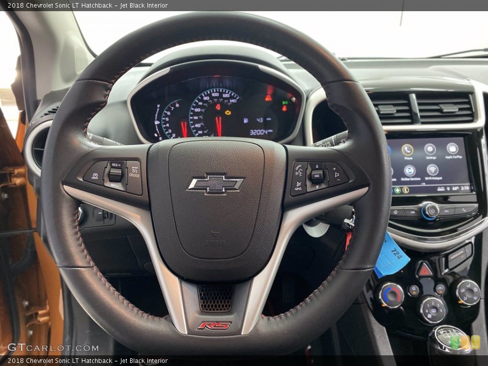 Jet Black Interior Steering Wheel for the 2018 Chevrolet Sonic LT Hatchback #142275196