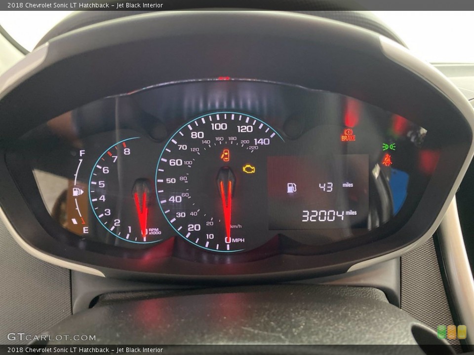 Jet Black Interior Gauges for the 2018 Chevrolet Sonic LT Hatchback #142275256