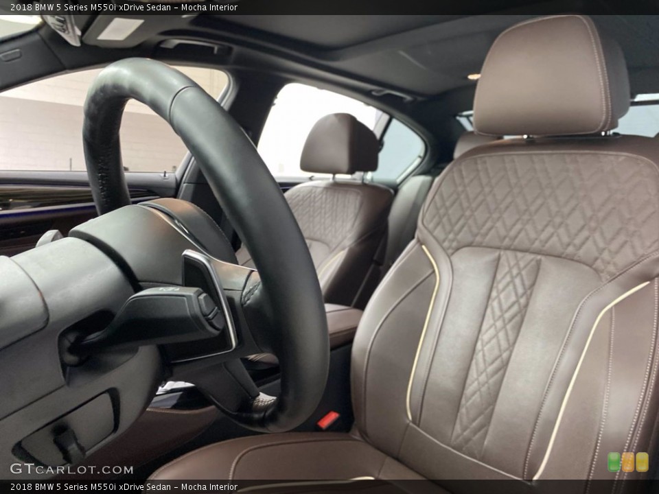 Mocha Interior Front Seat for the 2018 BMW 5 Series M550i xDrive Sedan #142275759