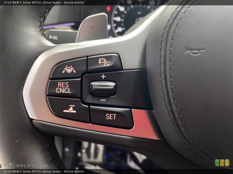 Mocha Interior Steering Wheel for the 2018 BMW 5 Series M550i xDrive Sedan #142275787