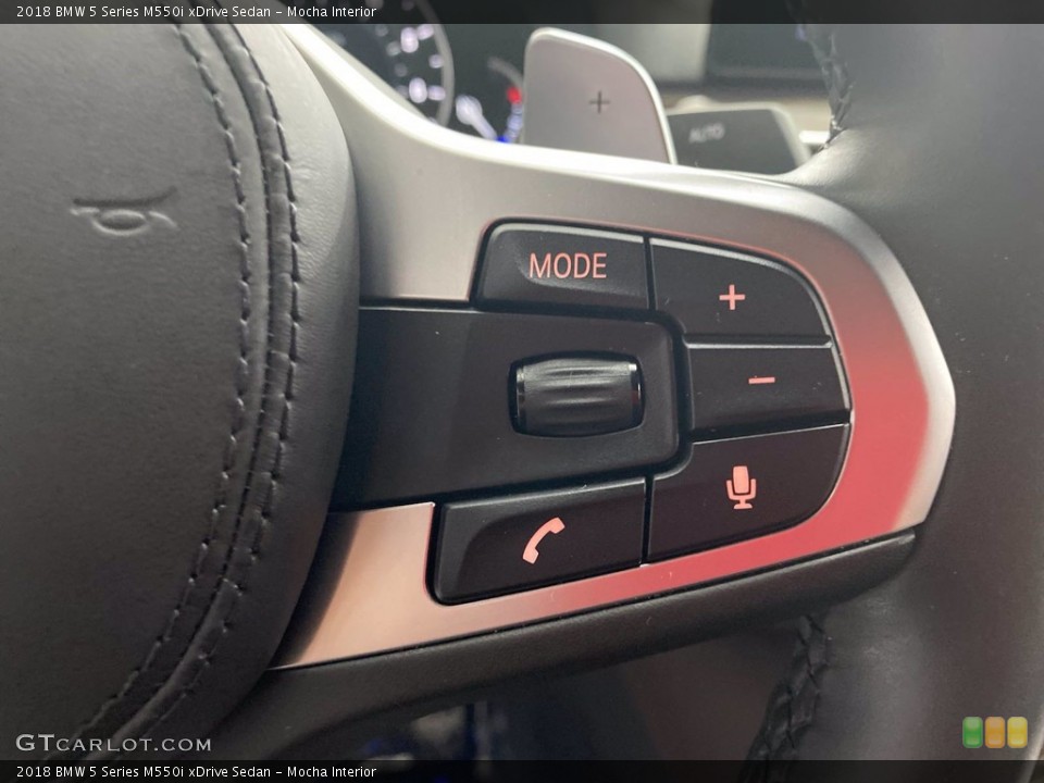 Mocha Interior Steering Wheel for the 2018 BMW 5 Series M550i xDrive Sedan #142275805