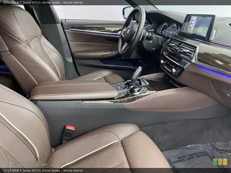 Mocha Interior Front Seat for the 2018 BMW 5 Series M550i xDrive Sedan #142275985