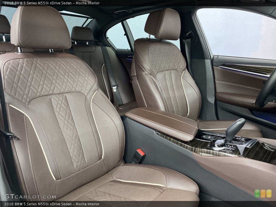 Mocha Interior Photo for the 2018 BMW 5 Series M550i xDrive Sedan #142275997