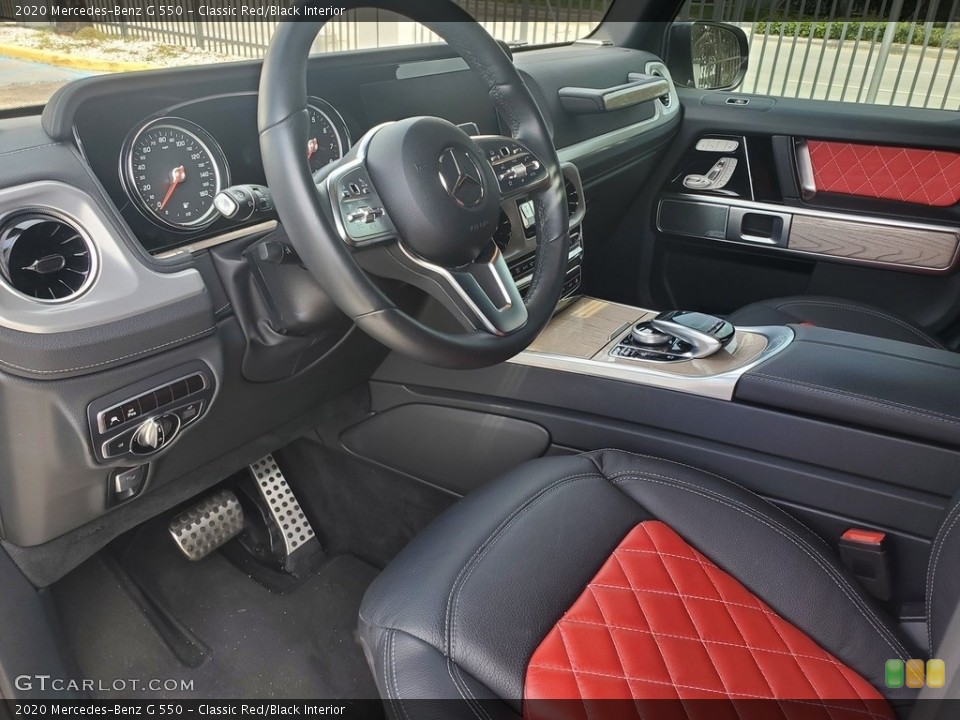 Classic Red/Black Interior Front Seat for the 2020 Mercedes-Benz G 550 #142278906