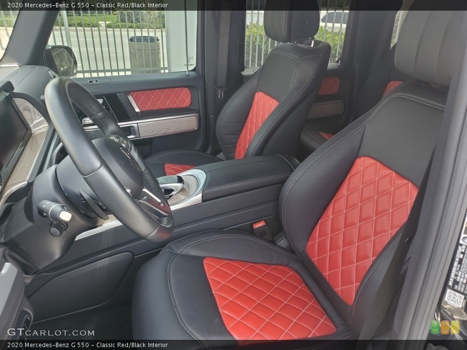 Classic Red/Black 2020 Mercedes-Benz G Interiors