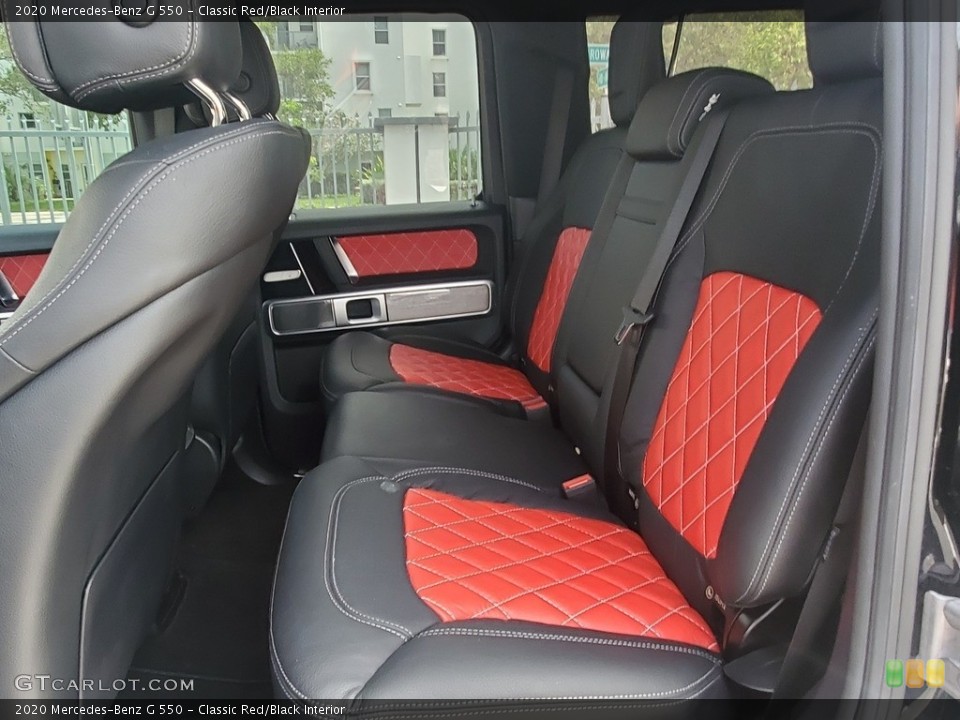 Classic Red/Black Interior Rear Seat for the 2020 Mercedes-Benz G 550 #142278925